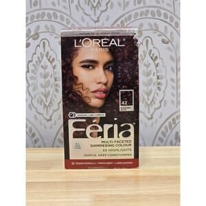 L'Oreal Paris Feria 42 Burgundy Blush Multi-Faceted Shimmering Permanent Color